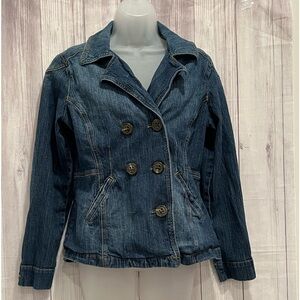 CABI JEANS women blue jean jacket / size M